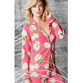 Rouge Hydrangea Stretch Long Sleeve Classic Pajamas (2 Piece)